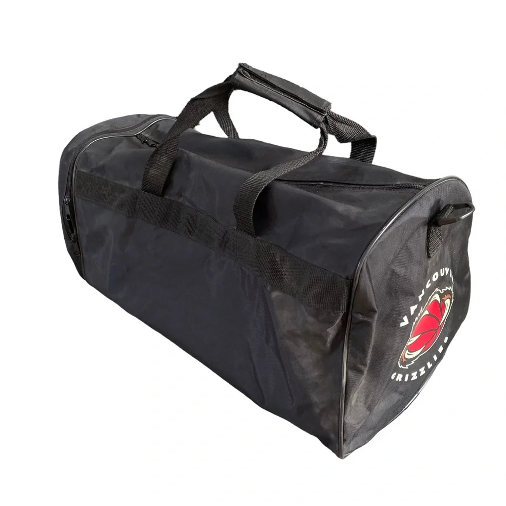 Champion Vintage Vancouver Grizzlies Duffle Bag NBA Basketball Travel 90s Black
